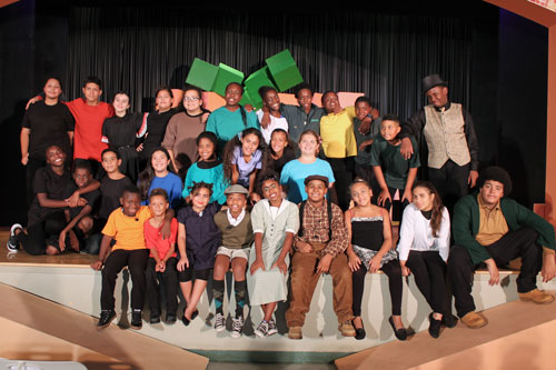 Student actors of the Olivet Boys and Girls Club